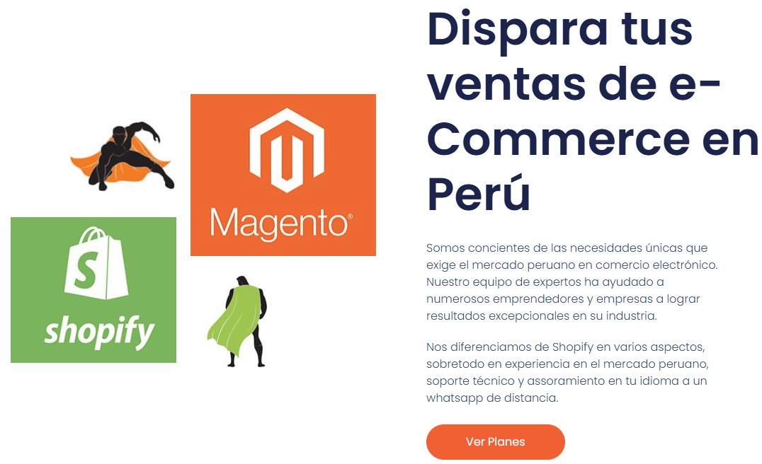 Adobe Magento ve Shopify en Perú